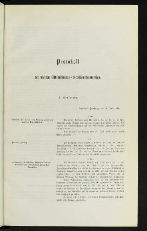 Protokoll der vierten Elbschiffahrts-Revisionskommission. 2. Konferenz.