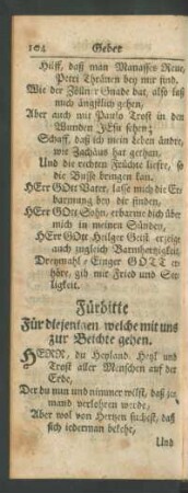 Fürbitte