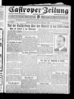 Castroper Zeitung : Rauxeler Neueste Nachrichten : Castroper Anzeiger : Bladenhorster Tageblatt : amtliches Veröffentlichungsblatt für den Landgerichtsbezirk Dortmund, für die Stadt Castrop und die Aemter Rauxel und Bladenhorst