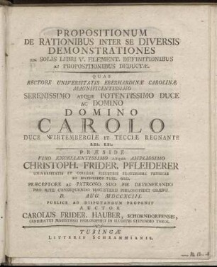 Propositionum De Rationibus Inter Se Diversis Demonstrationes Ex Solis Libri V. Element. Definitionibus Ac Propositionibus Deductæ