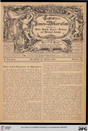 Ueber Innen-Dekoration im Allgemeinen