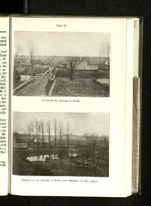 Tafel III. Kirchenruine von Flavigny le Grand, vom nördlichen Oise=Ufer gesehen.