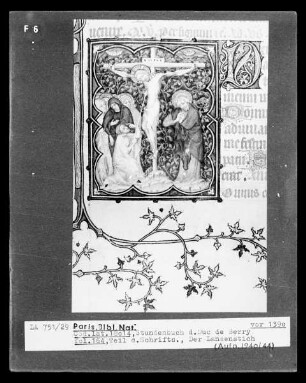 Petites Heures des Herzogs von Berry — Kleinbild, 10-zeilig: Die Kreuzigung, Folio 164 recto