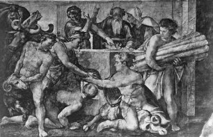 Sixtinische Decke — Szenen des Alten Testaments — Dankopfer des Noah