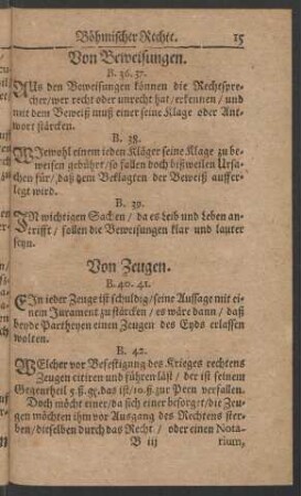 Von Beweisungen.