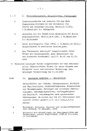 I. Personaldokumente, Biografisches, Würdigungen