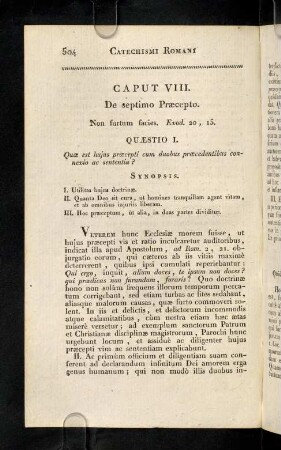 504-517, Caput VIII. De septimo Praecepo.