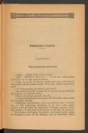 Capítulo I - Una expedición misteriosa : [Páginas 7-8 dañadas, texto incompleto]