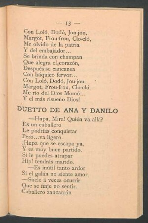 Duetto de Ana y Danilo