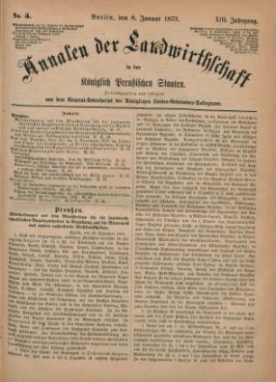 No. 3. Berlin, den 8. Januar 1873. XIII. Jahrgang.