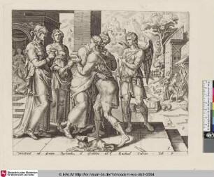 [Raguel Welcoming Tobias; Raguel heißt Tobias willkommen]