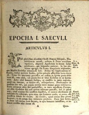 Manvale Selectiorvm Conciliorvm, Et Canonvm, Aliarvmqve Rervm Memorabiliorvm : Ivxta Historiam Ecclesiasticam D. Abbatis De Flevry Per Breves Epochas XVI. Saecvlorvm Ad Ivstvm Systema Cvltioris Ivrisprudentiae Canonicae Instavrandvm