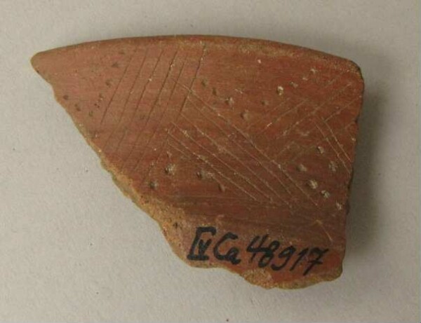 Rim sherd of a clay vessel