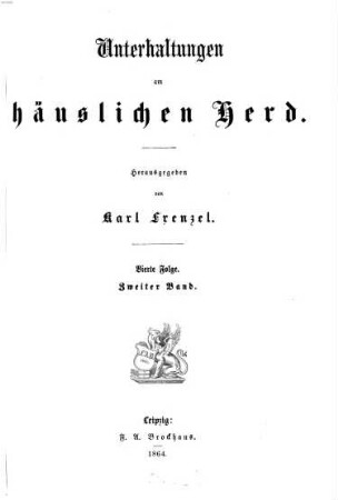 Unterhaltungen am häuslichen Herd. 2. 1863/64