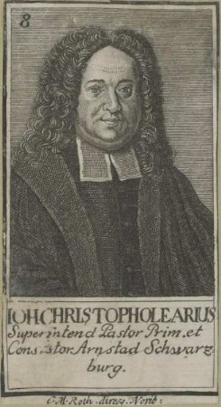 Bildnis des Ioh. Christoph Olearius