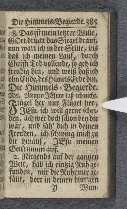 Die Himmels-Begierde.
