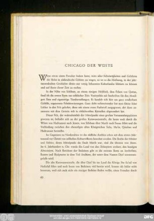 Chicago Der Wüste