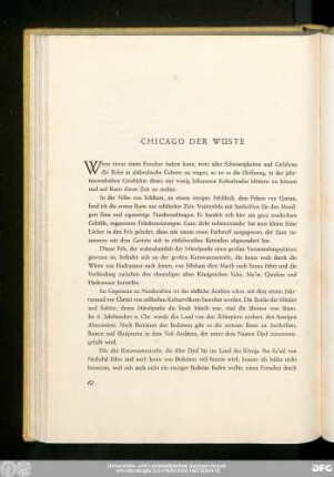 Chicago Der Wüste