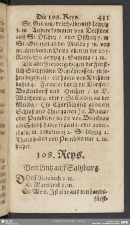 108. Reys. Von Lintz auff Saltzburg