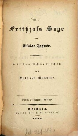 Die Frithjofs-Sage