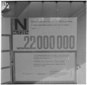 Reklametafeln Vakuumstahlwerk