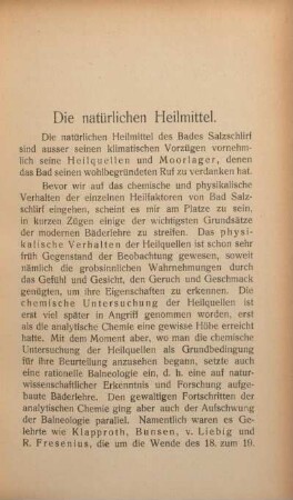 Die natürlichen Heilmittel.