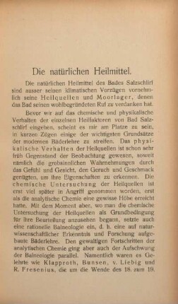 Die natürlichen Heilmittel.