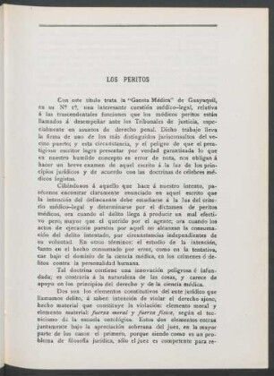 Los peritos