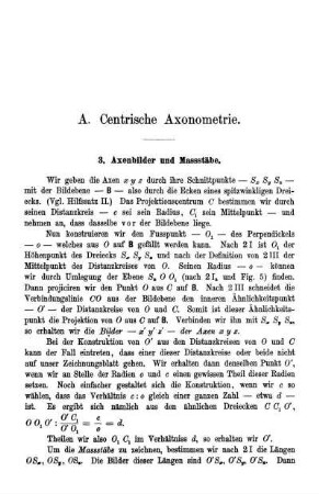 A. Centrische Axonometrie.