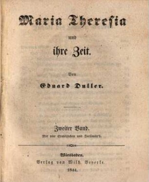 Maria Theresia und ihre Zeit. 2
