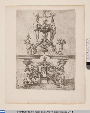 Brunnen mit den drei Charitinnen