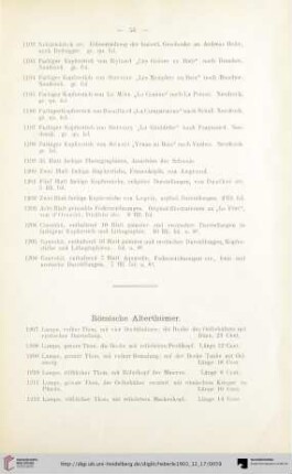 Römische Alterthümer (Nr. 1207-1251)