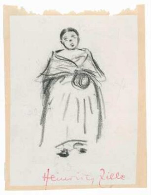 Frau mit Schultertuch