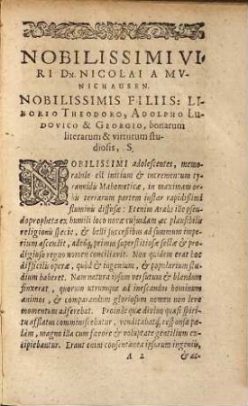 Epistolae Mahometis Turcorum imperatoris ad principes et populos diversos