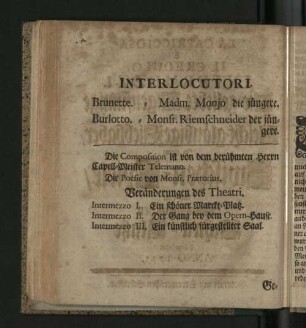 Veränderungen des Theatri.