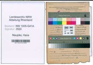 Entnazifizierung Hans Naujoks , geb. 26.02.1911 (Polizeibeamter)