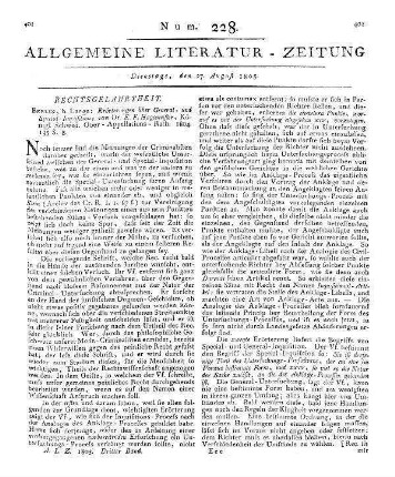 1805: Allgemeine Literatur-Zeitung