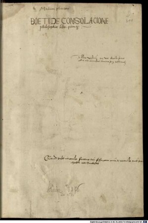 De consolatione philosophiae : mit Kommentar von Pseudo-Thomas Aquinas