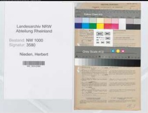 Entnazifizierung Herbert Zur Nieden, geb. 08.06.1903 (Gerichtsassessor)
