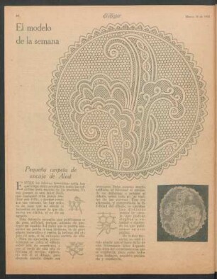 El modelo de la semana : Pequeña carpeta de encaje de Alost