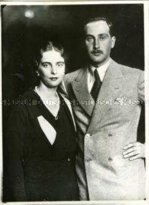 Markgraf Berthold von Baden mit seiner Frau Theodora