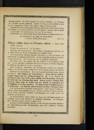 Mehrere russische Linien bei Skrobowa erstürmt.