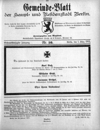 1915,10: Nr. 10, 7. März 1915
