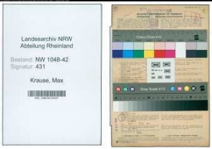 Entnazifizierung Max Krause , geb. 06.01.1901 (Arbeiter)