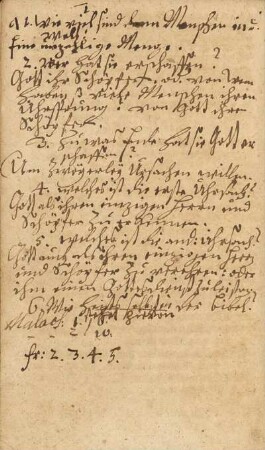 Handschriftliche Notizen