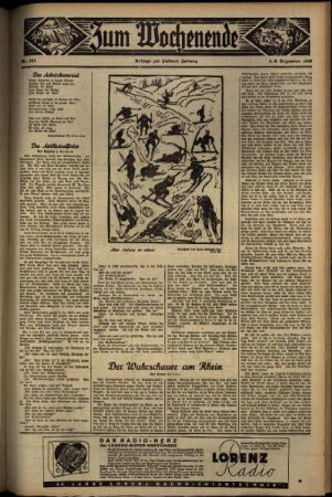 Zweite Ausgabe vom Sonntag, den 06. Dezember 1936.