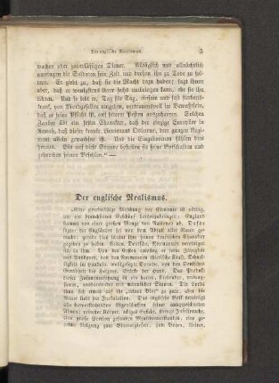 Der englische Realismus.