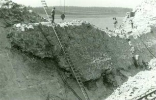 Talsperre Muldenberg bei Grünbach im Vogtland, Deutschland, 1946