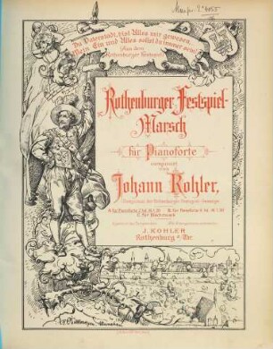 Rothenburger Festspiel-Marsch : für Pianoforte 2-hd.