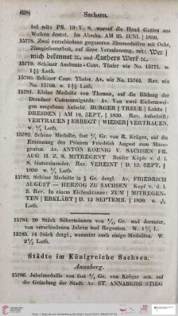 698-710 Städte (Nr. 15786 - 15861)